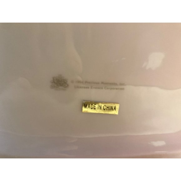 Enesco Precious Moments 1994 Teapot SUGAR TOWN SLEIGH Ride 7.5"T Christmas Holid - Picture 11 of 11